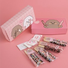 모카몽 핑크막대과자 만들기 DIY 세트 선물 포장 재료