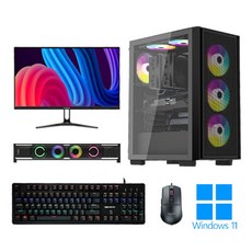 포유컴퓨터 게이밍 조립 컴퓨터 모니터 풀세트 PC 본체 최신 고사양 롤 배그 윈도우, GQ-PC16, [3]추가 X