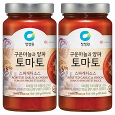 청정원 토마토 스파게티 소스, 600g, 2개입