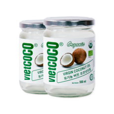 유기농 코코넛오일 버진 100% 비엣코코 식용 500ml, 2개