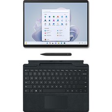 마이크로소프트 2022 서피스 프로9 노트북 13 + 키보드 + 슬림펜 2, 256GB, Platinum(노트북), Black(키보드), QI9-00015(노트북), 8X6-00017(키보드), 코어i5, WIN11 Home, 16GB