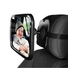 카마존 차량용 카시트 후방 아기 거울 룸미러, 블랙, 1개