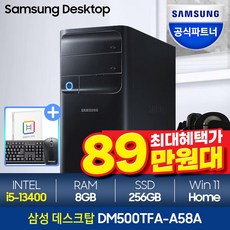 [메모리 무상UP!]삼성데스크탑 DM500TFA-A58A 최신 13세대 인텔i5 인강용 사무용 삼성컴퓨터, 1.램 8GB+SSD 256GB