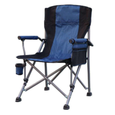 스타일닥터 아웃도어 와이드 캠핑 체어 세트 캠핑의자, 블루 말굽 의자, 1개