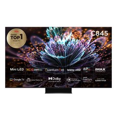 TCL 4K Mini LED 안드로이드11 TV, 215cm(85인치), 85C845, 스탠드형, 방문설치