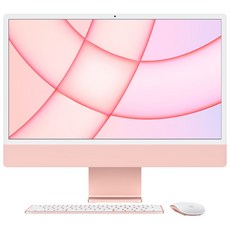 Apple 2021 아이맥 24, 핑크, M1, Apple M1 8 core, SSD 256GB, 8GB, Retina 4.5K, Gigabit Ethernet, 기본형